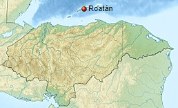 Roatán Island Location